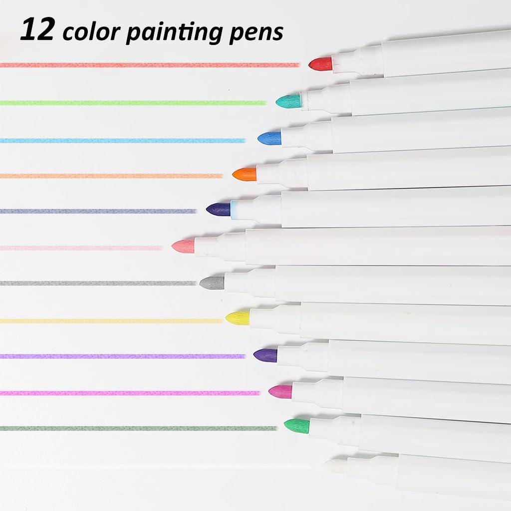 HASTHIP Alcohol Markers (12Pcs) HASTHIP Alcohol Markers (12Pcs)